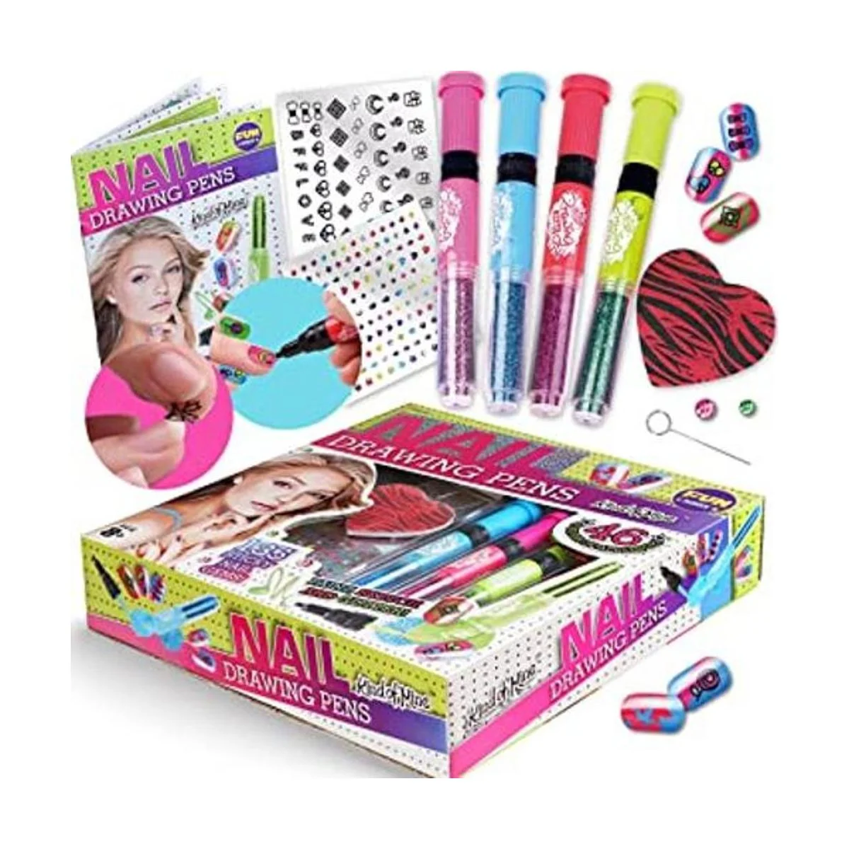 FunKidz Kit de uñas para niñas de 7 a 12 años juego de_1