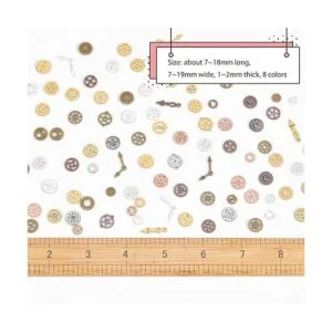 OLYCRAFT Dijes de engranajes antiguos Steampunk de 5.64_2