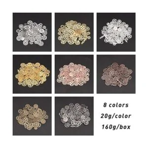 OLYCRAFT Dijes de engranajes antiguos Steampunk de 5.64_4