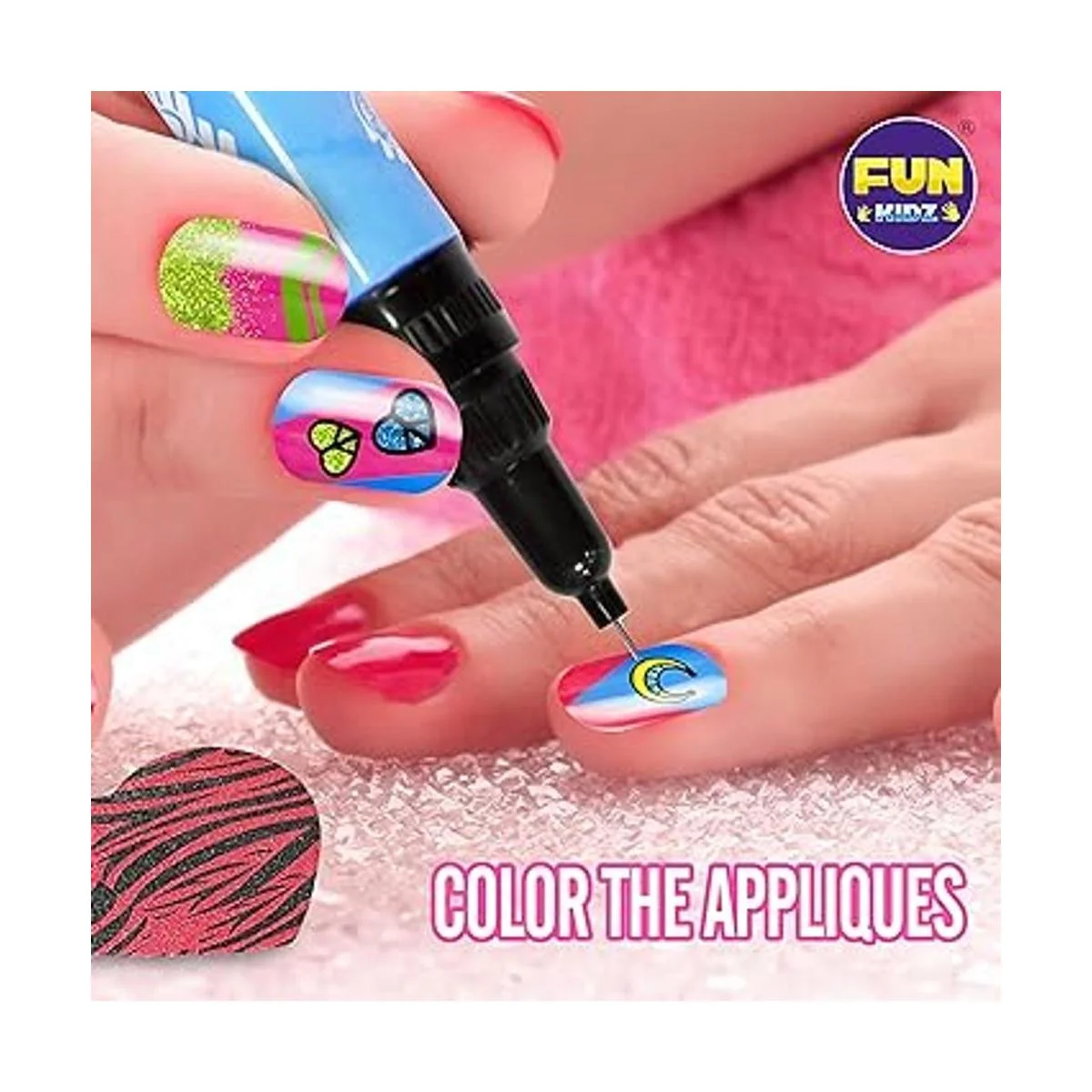 FunKidz Kit de uñas para niñas de 7 a 12 años juego de_2