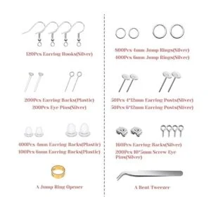 Thrilez Kit de fabricación de aretes hipoalergénicos kit_2