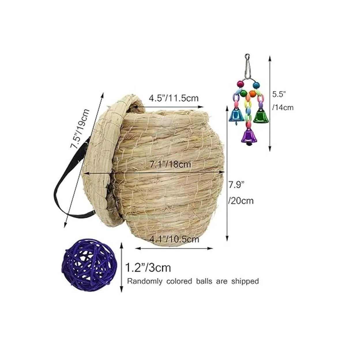 Hamiledyi Paja nido de pájaros ecológico pajita pajita_7