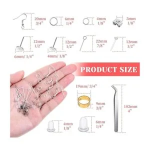 Thrilez Kit de fabricación de aretes hipoalergénicos kit_6