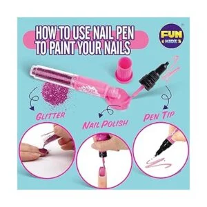FunKidz Kit de uñas para niñas de 7 a 12 años juego de_5