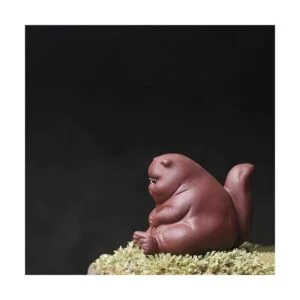 SCE Figuras de gato enojado para mascotas té de arcilla_4