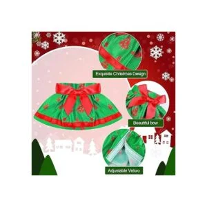 Juego de 6 piezas de ropa de Santa Couture de muñeca de_5