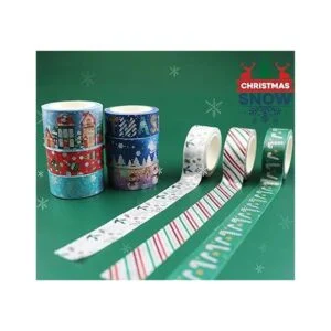 Juego de cintas Washi de Navidad de ALOHA SUN Jolly 9_2