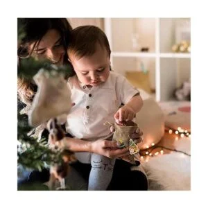 WorldBazaar Bolsas de regalo pequeñas de yute de Navidad_5