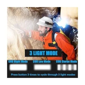 COSOOS 2 linternas recargables para faros delanteros luz_4