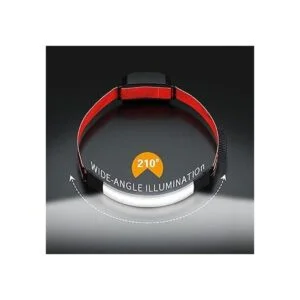COSOOS Linterna recargable con 2 luces LED luz trasera_3
