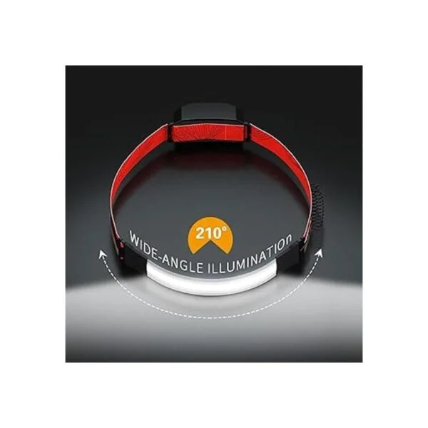 COSOOS Linterna recargable con 2 luces LED luz trasera_3