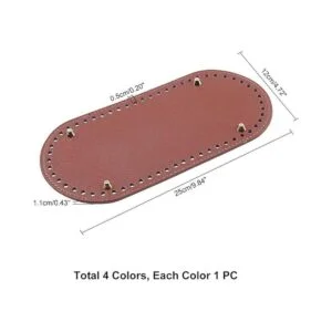 PandaHall Parte inferior ovalada ganchillo 4 piezas_2