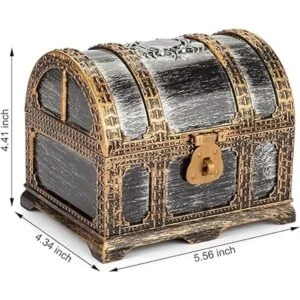 Caja del tesoro pirata de plástico para niños caja del_3