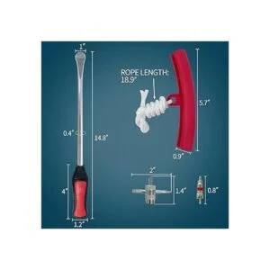 Sutekus Juego de herramientas de cucharas de neumático de_6