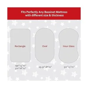 Juego de 2 sábanas impermeables para moisés tipo halo_5