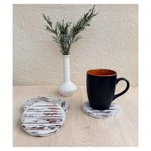 Mie Creations Posavasos rústicos de granja para bebidas_3
