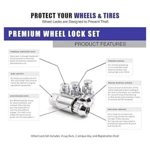 Wheel Accessories Parts Tuercas de bloqueo de rueda XL de_6