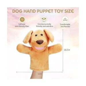 Marionetas de mano para perro cachorro suave y suave_2