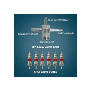 Sutekus Juego de herramientas de cucharas de neumático de_5