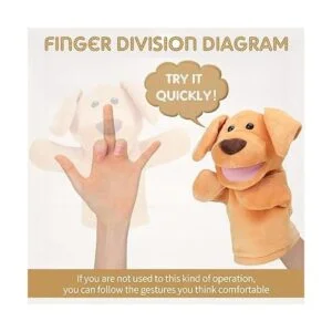 Marionetas de mano para perro cachorro suave y suave_5
