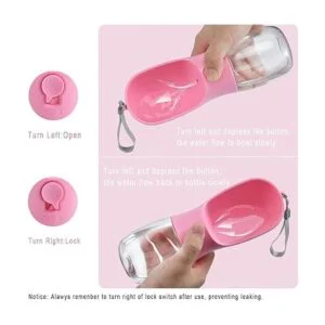 Cibaabo Botella de agua para perros dispensador portátil_5