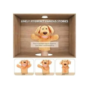 Marionetas de mano para perro cachorro suave y suave_4