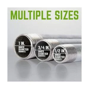 PIPE DCOR 12 pulg. x Cerrar Pezón de acero galvanizado_4