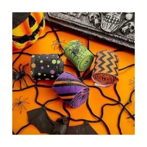 4 rollos de 20 yardas de cinta de borde con alambre de_6