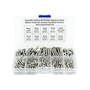 Guard4U 220 piezas 632 UNC cabeza de botón de acero_1