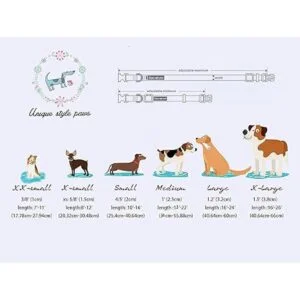 Unique style paws Collar de perro de Navidad collar de_6