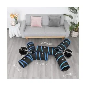 Pawaboo Cat Toys Cat Tunnel Tube 345 Tunnels 25x40cm_5