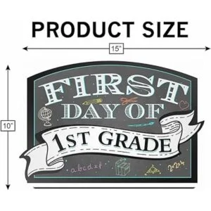 AAROENLYS Cartel de madera para el primer día de kínder._3