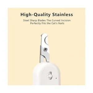 PAKEWAY Pet Nail Clipper with LED UV Light Cat Claw_4