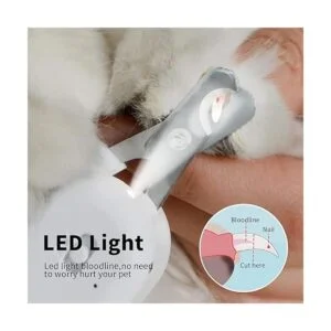 PAKEWAY Pet Nail Clipper with LED UV Light Cat Claw_2