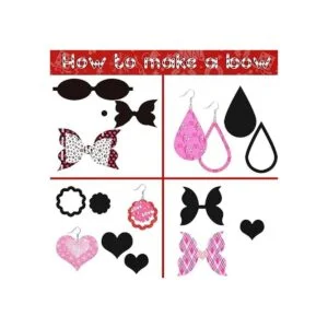 20 hojas de piel sintética para San Valentín con diseño_5