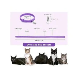 Weewooday Juego de 5 collares calmantes para gatos_3