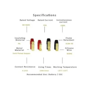 Amass AS150 Juego de 4 pares de conectores banana_2