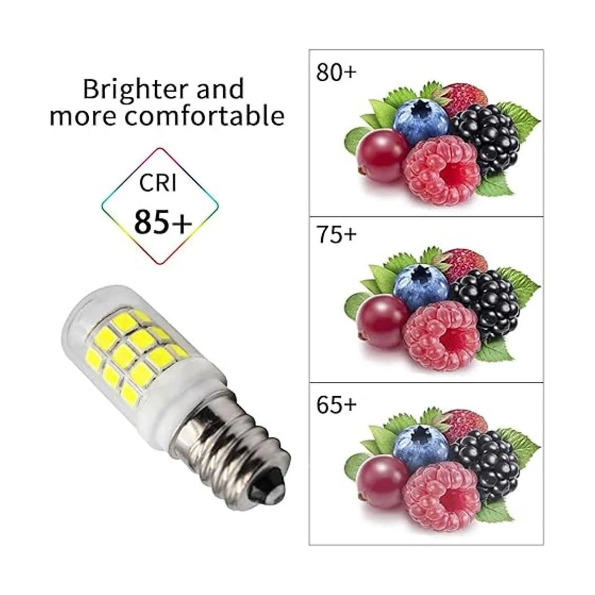 TRIJZHOU Paquete de 5 bombillas LED E12 de 3 W_2