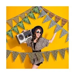 Banderas con diseño de zoológico 5 unidades_6