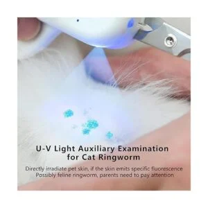 PAKEWAY Pet Nail Clipper with LED UV Light Cat Claw_3