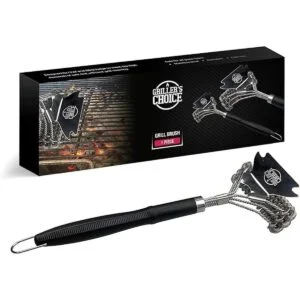 Grillers Choice Cepillo de parrilla comercial 2 bobinas_1