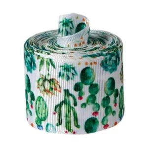 Samanter Cinta de impresión de cactus de 1.5 pulgadas para_4