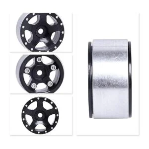 Ruedas Beadlock de aluminio CNC de 1 pulgada para piezas_3