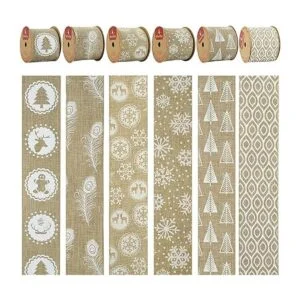 MEEDEE Cintas de Navidad de 2.5 pulgadas 6 rollos 36_4