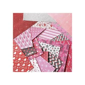 20 hojas de piel sintética para San Valentín con diseño_6