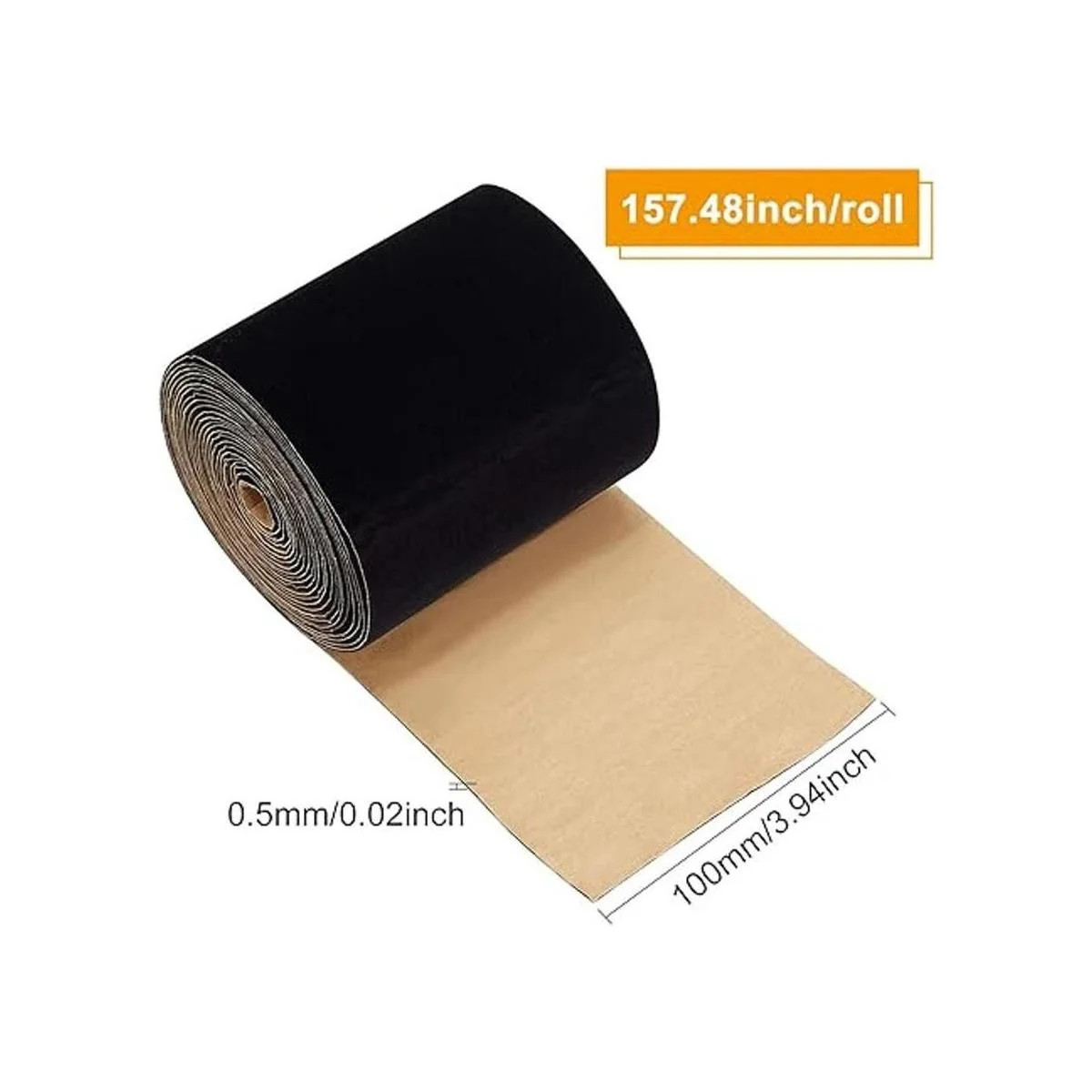 BENECREAT 2 rollos de papel de terciopelo autoadhesivo de_2