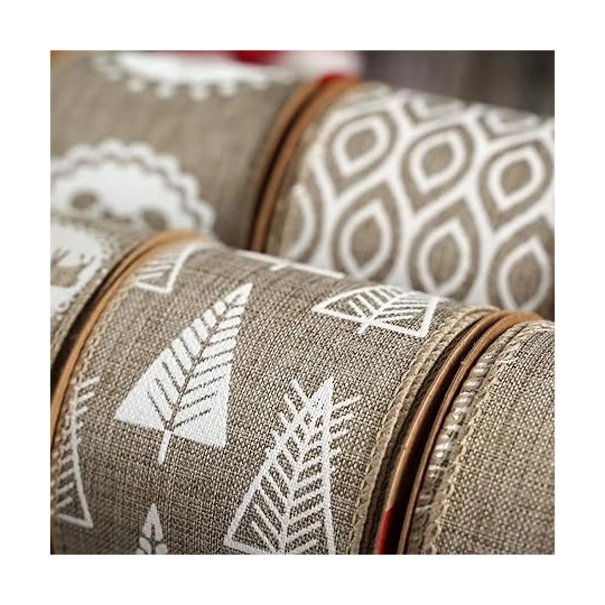 MEEDEE Cintas de Navidad de 2.5 pulgadas 6 rollos 36_3