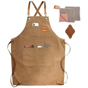 Delantal de chef delantal de lona de algodón con_1