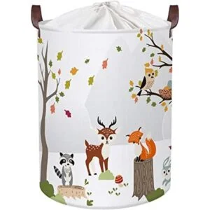 Clastyle Cesta de lavandería plegable de animales del_1