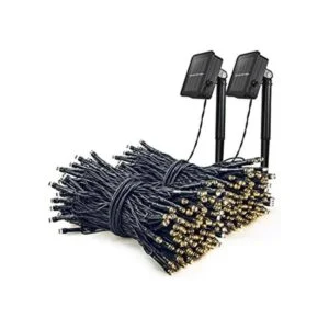 Woohaha Paquete de 2 luces solares de 100 luces LED de 39_1